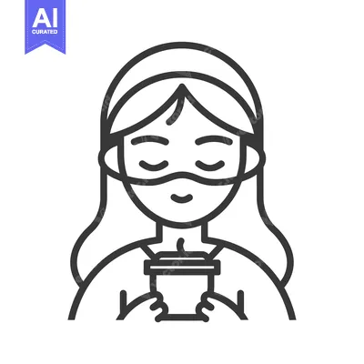 Woman with eyes closed holding a cup of coffee