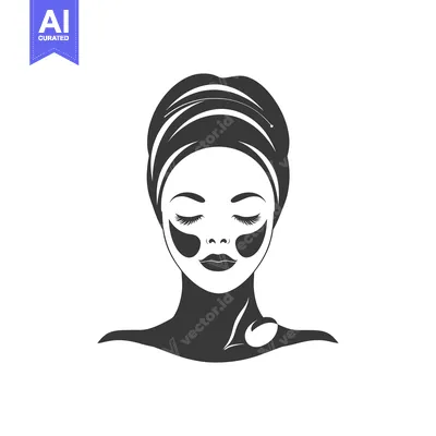Woman with Eyes Closed Wearing a Face Mask and Turban