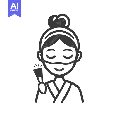 Woman with Face Mask Holding a Bottle of Lotion