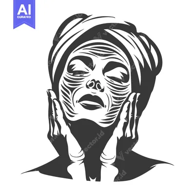 Woman with head wrapped in a towel, eyes closed, and hands on face