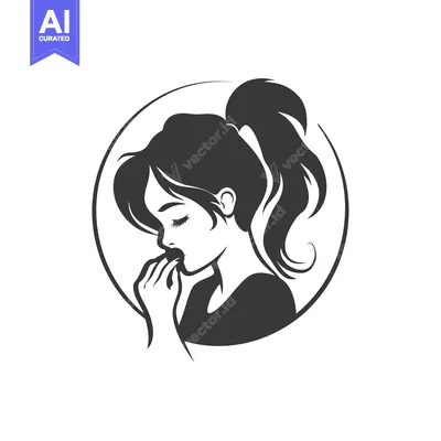 Woman with long hair in a ponytail eating a cherry