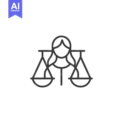 Woman with scales of justice
