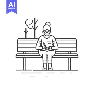 Woman Writing in Notebook While Sitting on a Park Bench