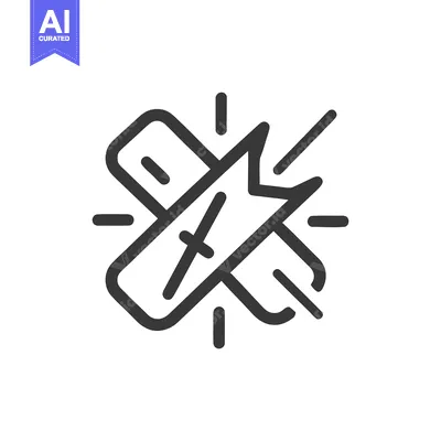 Aset premium populer: Broken Wood Icon: Damaged Plank with Splinters, Line Art Symbol