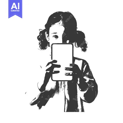 Young Girl Taking a Selfie with a Smartphone