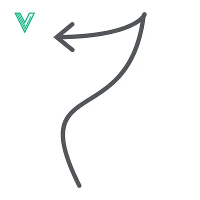Premium design asset: Simple Hand Drawn Arrow Pointing Left