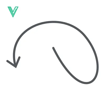 Aset desain premium: Simple Curved Arrow Graphic Element