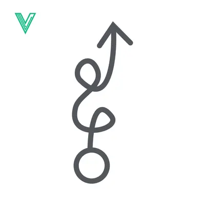 Hand Drawn Arrow with Swirls and Circle