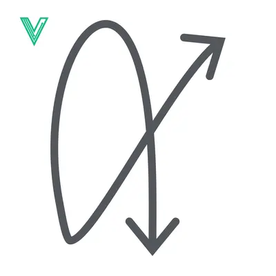 Premium design asset: Abstract Arrow Loop Motion Graphic Element