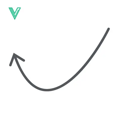 Simple Curved Arrow Graphic Element