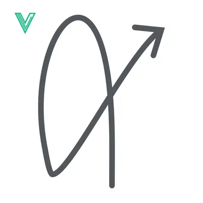 Abstract Arrow Loop Motion Graphic Element