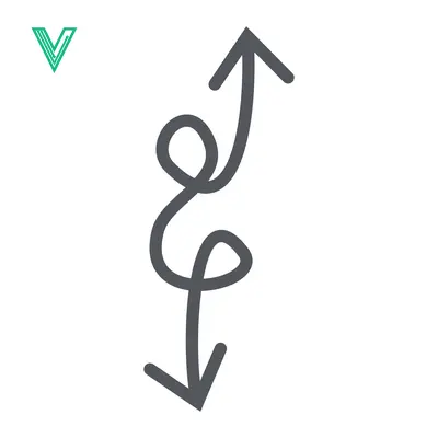 Hand Drawn Arrow Symbol Up and Down