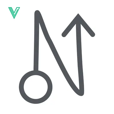 Abstract Symbol Representing Change and Direction