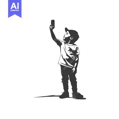 Popular premium asset: A Boy Taking a Selfie with a Smartphone