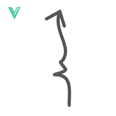 Abstract Arrow Symbol Representing Direction and Progress