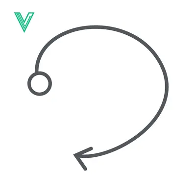 Circular Arrow Icon with Dot Symbolizing Progress