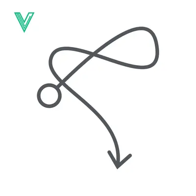 Aset desain premium: Simple Hand Drawn Arrow with Circle Icon