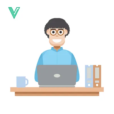 Man Working on Laptop at Desk with Books and Coffee