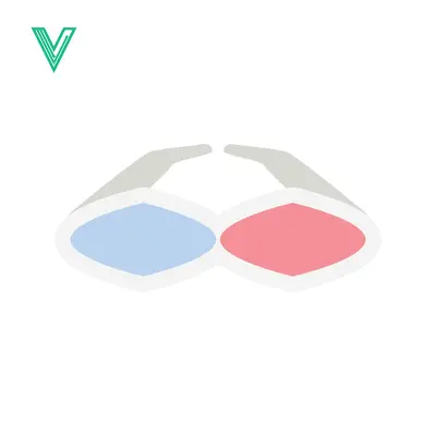 Popular premium asset: Minimalist 3D Glasses Icon Vector Illustration