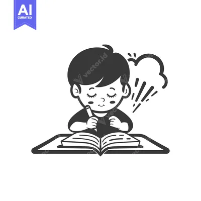 A Boy Writing in a Notebook with a Pencil