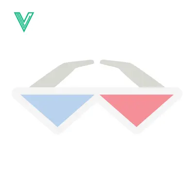 Premium design asset: 3D Glasses Icon Vector Illustration