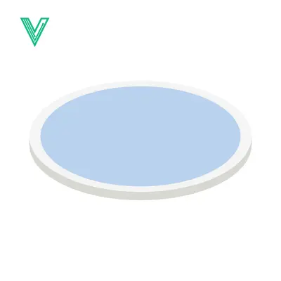 Aset premium populer: Minimalist Blue Circle with White Border