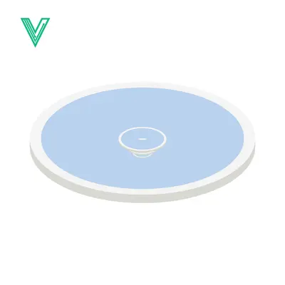 Minimalist Illustration of an Air Hockey Table Surface