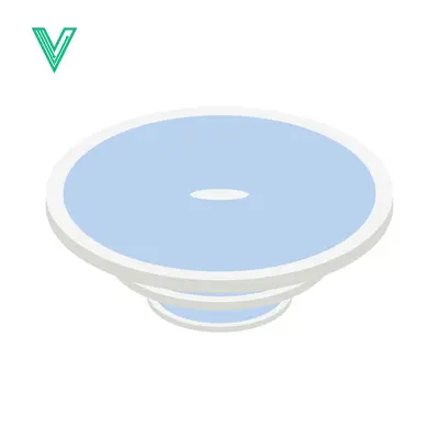 Minimalist Blue and White Cake Stand