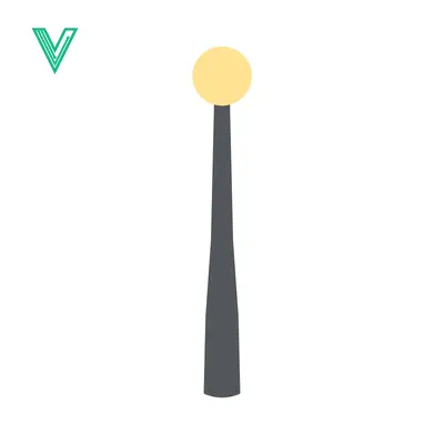 Minimalist Streetlight with Glowing Orb
