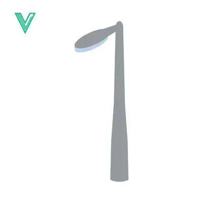 Modern Street Lamp Post with Sleek Design