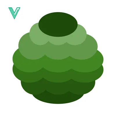 Stylized Illustration of a Fresh Green Artichoke Vegetable