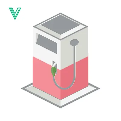 Isometric Gas Pump Station Icon Vector Illustration