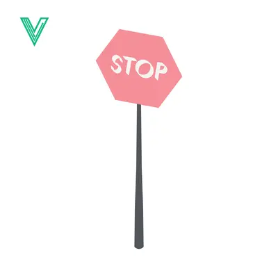 Pink Stop Sign on a Pole