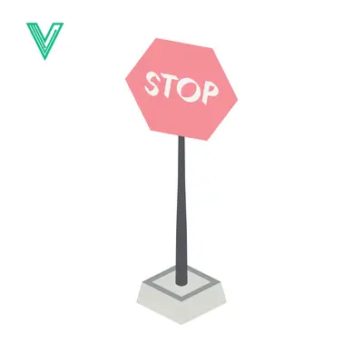 Pink Stop Sign on a Pole with Base