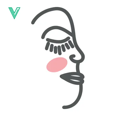 Aset premium populer: Minimalist Line Art of a Womans Face with Pink Cheek