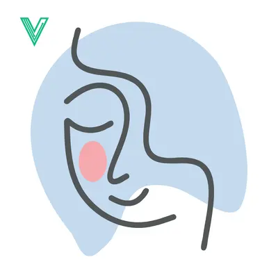 Minimalist Abstract Face Line Art with Pastel Colors