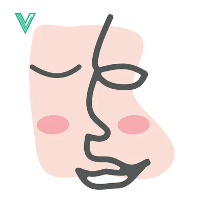 Premium design asset: Abstract Minimalist Face Line Art with Soft Pastel Colors