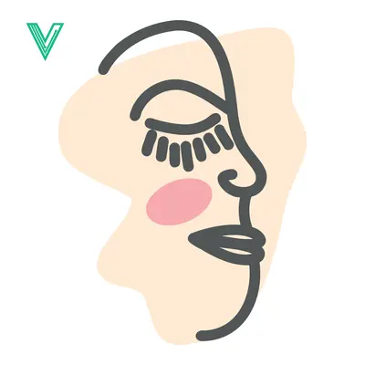 Aset premium populer: Minimalist Abstract Face Line Art with Pastel Colors