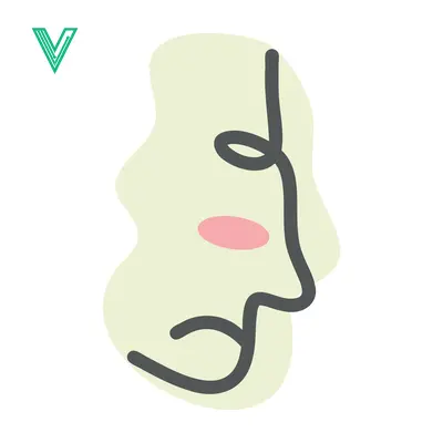 Minimalist Abstract Face Line Art Illustration