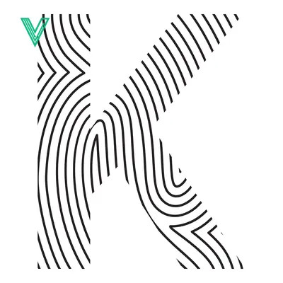 Abstract Letter K Fingerprint Pattern