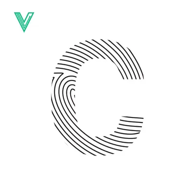 Fingerprint Letter C Logo Design
