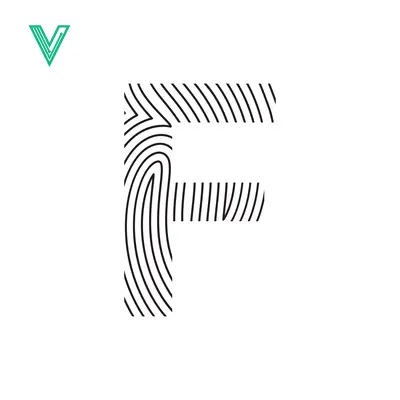 Fingerprint Letter F Logo Design