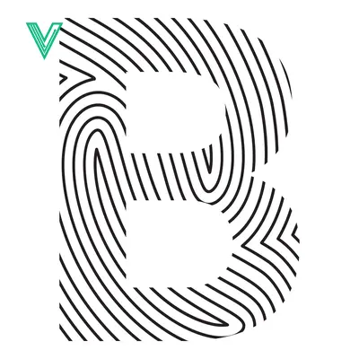 Fingerprint Letter B Monogram Logo Design