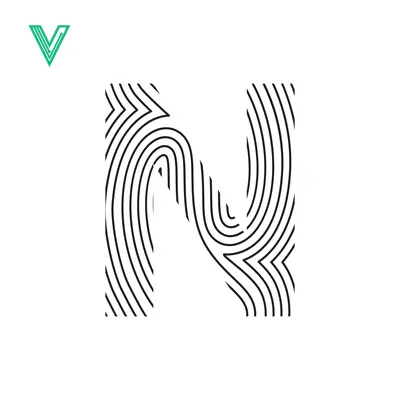 Aset premium populer: Abstract Letter N Fingerprint Design