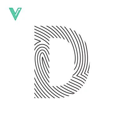 Aset premium populer: Letter D Fingerprint Logo Design