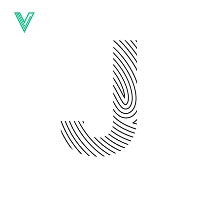 Fingerprint Letter J Logo Design