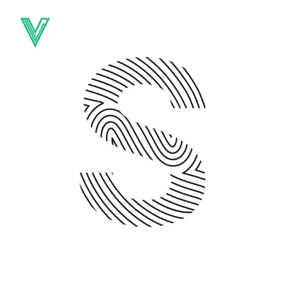 Fingerprint Letter S Graphic Design
