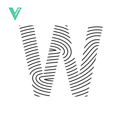 Aset premium populer: Fingerprint Letter W Graphic Design