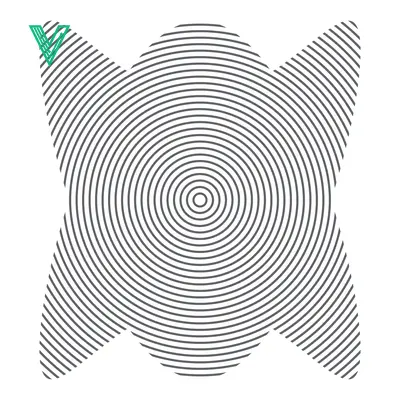 Aset desain premium: Concentric Circles Abstract Geometric Pattern