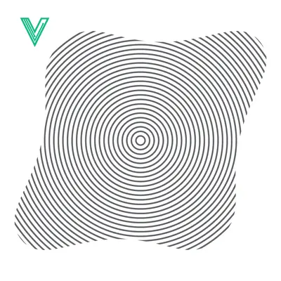 Aset desain premium: Concentric Circles Abstract Pattern